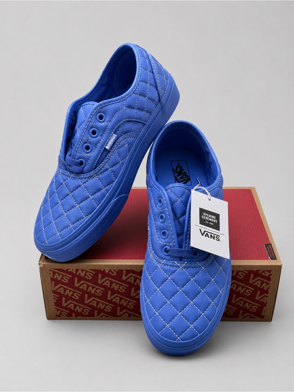 Vans x Opening Ceremony Authentic Quilted Baja Blue Sneaker  Men’s 6/Women’s 7.5